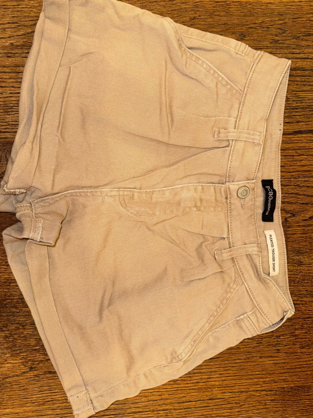 BCBGenerstion Light Beige Women's Jean Shorts